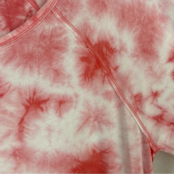 Calvin Klein CK Performance Activewear Pink & White Tie Dye Top Size Extra Large - Picture 10 of 11